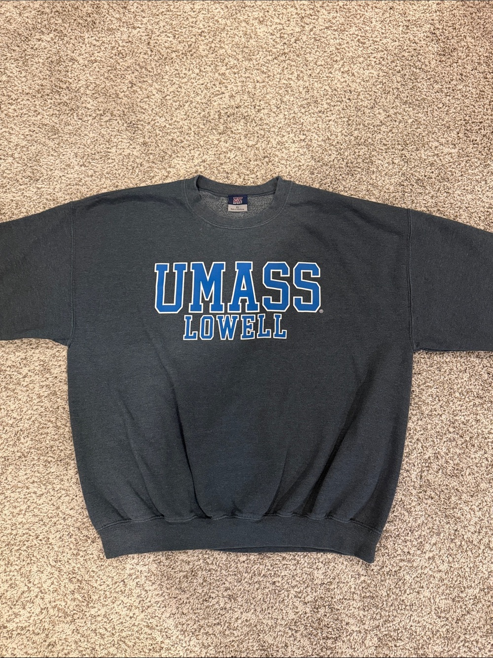 UMASS Lowell Charcoal Crewneck Sweatshirt